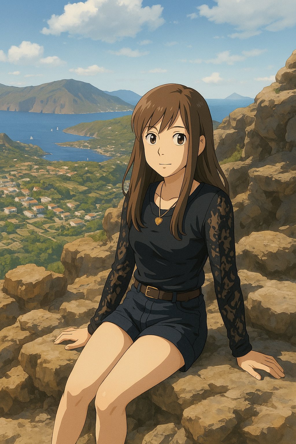 Magische Studio Ghibli stijl kunstwerk gemaakt met Cuzi AI's Ghibli AI kunst generator 13