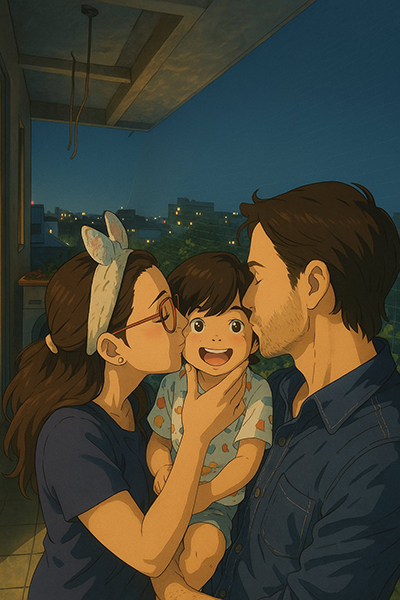 Magische Studio Ghibli stijl kunstwerk gemaakt met Cuzi AI's Ghibli AI kunst generator 2